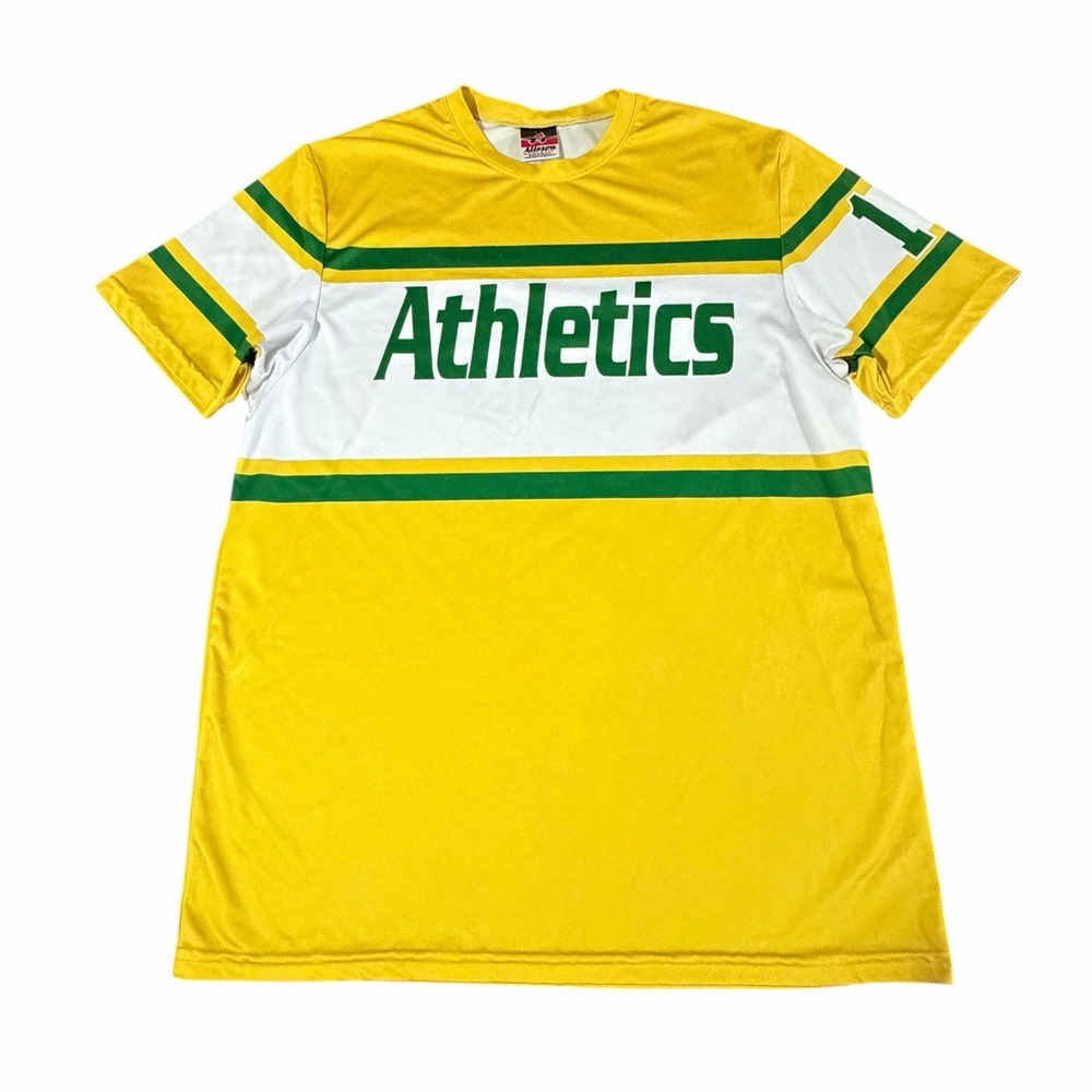 Vintage Alleson Oakland Athletics #15 Sharp Performance T-shirt‎ Men's Size M